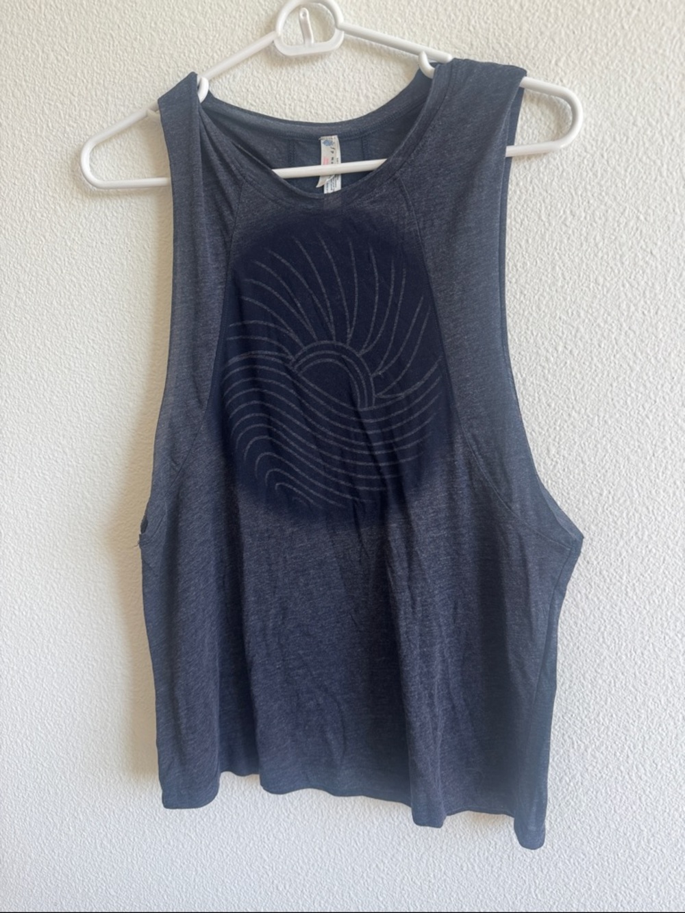 FP Movement Dark Gray Graphic Muscle Tank Top